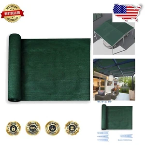 Elegant 8' x 50' Sun Shade Fabric Roll - UV Resistant Green Cover for Outdoors - Picture 1 of 9