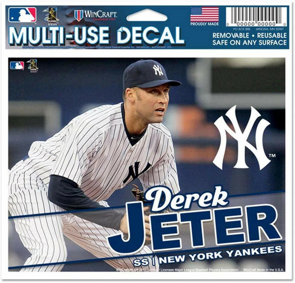 Derek Jeter New York Yankees 4" x 6" Multi-Use Decal Sticker - Image 1 of 2