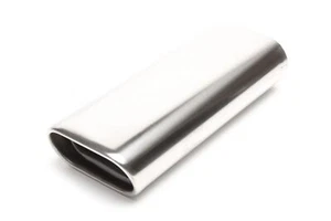 TA TECHNIX ENDROHR AUSPUFFBLENDE EDELSTAHL UNIVERSAL 70x140mm FLACH OVAL - Afbeelding 1 van 1