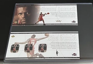 2003-04 UD Lebron James Cavaliers Jumbo LJ1 + LJ2 Lot 2 Different Retail Inserts - Bild 1 von 4