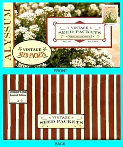 Alyssum - Copertina primo giorno per pacchetti di semi vintage con annullamento colore - Foto 1 di 1