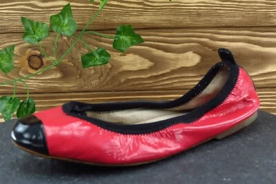 Блох размер 36,5 M розовый круглый носок балетки лакированная кожа женщин - Изображение 1 из 4