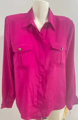 SK & Company Women Magenta Pink Fuchsia bright Pink 8 New NWT  Old Stock VTG - Image 1 of 4