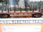 Lionel Trains -19414 Union Paific Flat Car W/Stakes D/C Trucks 0/027- Boxed - W5
