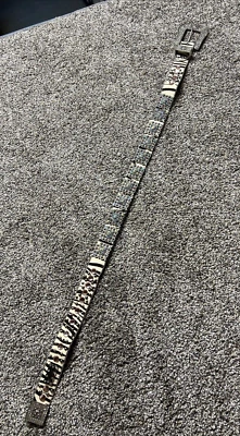 BHW Women’s genuine leather size large brown rhinestone bling cowgirl Belt - Image 1 of 4