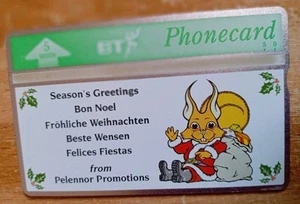 BT Mint Phonecard. Season's Greetings. Bon Noel. From Pelennor Promotions. - Picture 1 of 1