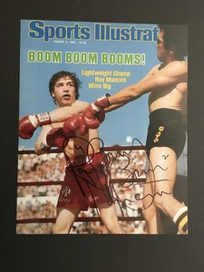 RAY "BOOM BOOM" MANCINI HANDSIGNIERTES 8x10 FOTO MIT SHOWTICKET - Bild 1 von 6