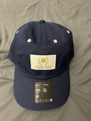 Gorra abierta francesa Nike Tennis Campus Club azul marino C16473 talla M/L nueva con etiquetas Foto 1 de 4