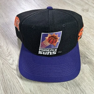De Colección Deportes Especialidades Phoenix Suns Onda Lateral Snapback Sombrero NBA Negro Lana Gorra - Imagen 1 de 9
