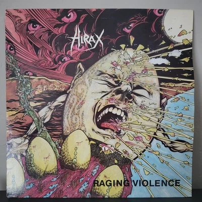 Hirax – Raging Violence Vinyl LP Metal Blade Records 1985 OG Pressing Thrash - Image 1 of 4