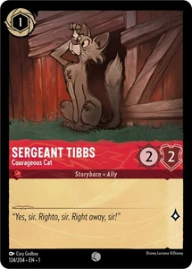 Disney Lorcana The First Chapter #124/204 Sergeant Tibbs Courageous Cat - Picture 1 of 1