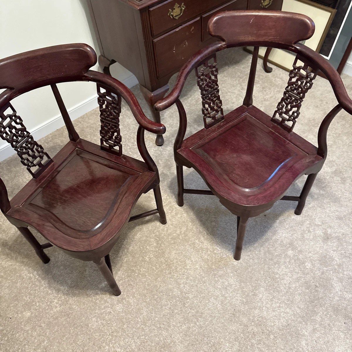 中国家具　￼唐木椅子 中国风红色椅子| eBay