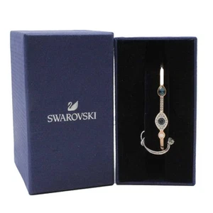 Swarovski Rose Gold Bracelet Evil Eye Bangle Ladies Jewellery Symbolic - NEW - Picture 1 of 3