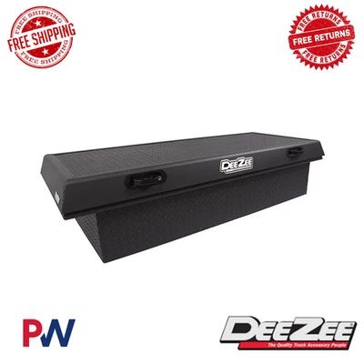 Caja de herramientas cruzada Dee Zee Platinum mamparo frontal negro | rieles de cama DZ93170TB Foto 1 de 2
