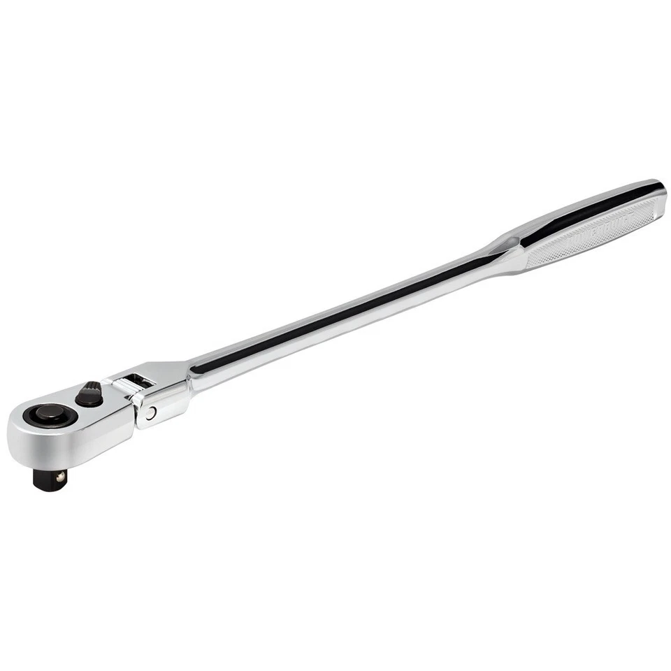 Powerbuilt 1/4 Inch Drive 72 Tooth Pro Tech 9 Inch Long Reach Flex Head Ratchet - Image 1 of 4