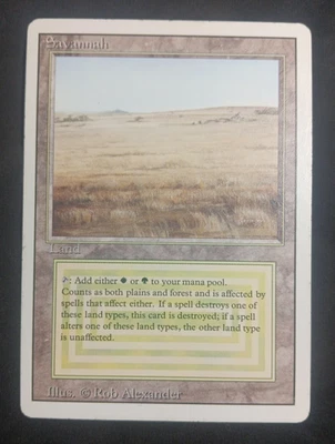 MTG Savannah Revised 3rd Edition Regular Rare MP-HP - Image 1 of 4