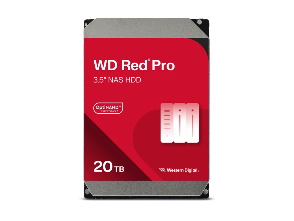 Western Digital 20TB WD Red Pro NAS Internal Hard Drive HDD - 7200 RPM, SATA 6 - Image 1 of 3