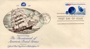 COMMEMORATING THE BICENTENNIAL OF AMERICA'S POSTAL SERVICE - 1975 - FW260 - Picture 1 of 1