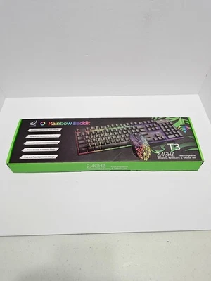 Ziyou Lang T3 2.4GHz Rechargeable Wireless Keyboard and Mouse Set - Black  - Image 1 of 4