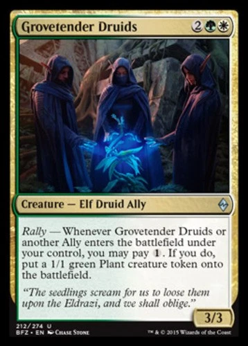 x1 Grovetender Druids - Battle for Zendikar - NM - MTG - Image 1 of 1