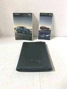 2020 JAGUAR F PACE OWNERS MANUAL SET & CASE OEM FREE SHIPPING - Foto 1 di 4