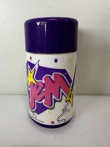 Termo lonchera de plástico Aladdin vintage Jem & The Holograms años 80 repuesto - Imagen 1 de 10