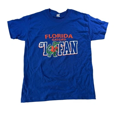 Camiseta Florida Gators #1 Fan Manga Corta Azul Juvenil Pequeña NUEVA Foto 1 de 4