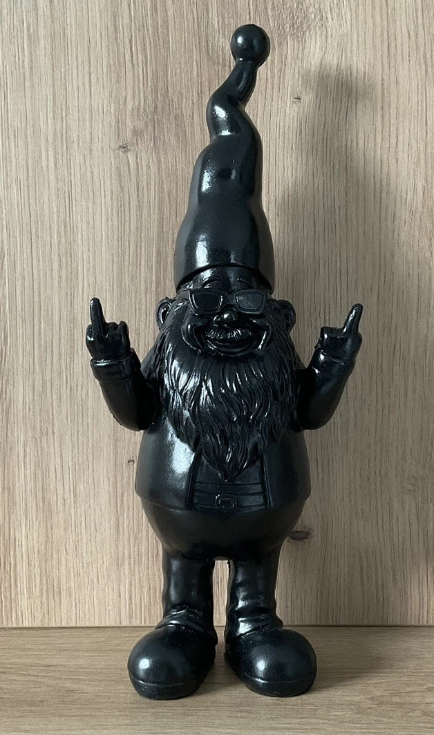 Große Schwarze Liebes-Figuren Aus Harz - Dekorative Statue Für Haus & Garten