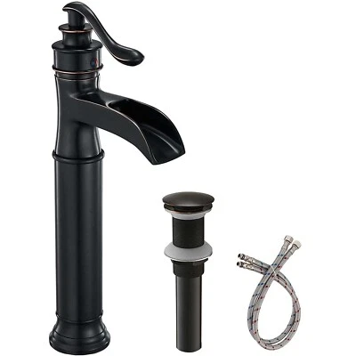 SENLESEN Oil Rubbed Bronze Bathroom Vessel Sink Faucet Single Handle/Hole Basin Mixer Tap