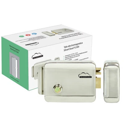 Serratura Elettrica da Applicare 12V Mano Sinistra Cilindro 3 chiavi e Pulsante - Immagine 1 di 4