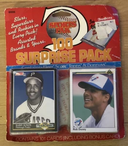 Oddball Vintage Baseball Pack Barry Bonds Pirates & Rob Ducey Blue Jays Showing - Picture 1 of 2