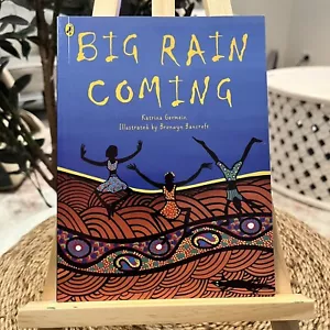 KATRINA GERMAIN Big Rain Coming Mini Book Kids ABORIGINAL Book Dreamtime Book - Picture 1 of 4