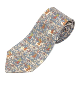 SALVATORE FERRAGAMO Medieval Ren Faire Horse Flag Sword Men's Silk Neck Tie - Picture 1 of 4