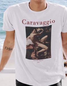T-Shirt John the Baphtist | Caravaggio T-Shirt | Unisex Premium Baumwolle - Bild 1 von 6