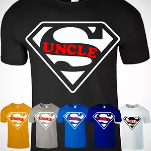 Funny Graphic Supeer Uncle Fathers Day Gift Birthday Sarcastic Mens T-Shirt Tee - Picture 1 of 11