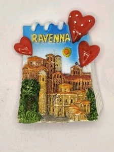 MAGNETE CALAMITA RESINA FRIGO SOUVENIR FRIDGE MAGNET RAVENNA EMILIA ROMAGNA - Picture 1 of 1
