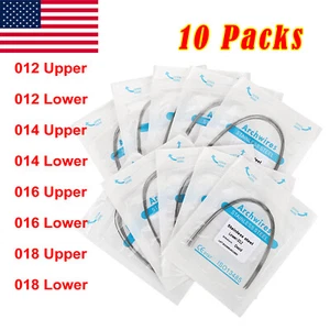 100Pcs Dental Orthodontic Stainless Steel Arch Wires Round Ovoid Form CE FDA - Picture 1 of 25