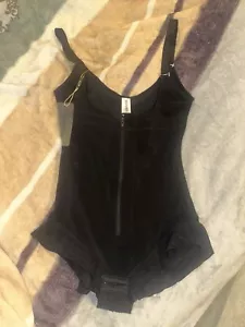 NWT SHAPERX Underbust Waist Trainer Body Shaper BodySuit Sz M Black - Picture 1 of 6