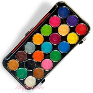 Paleta de pintura y pinceles de acuarela para niños niños 21 colores pintura - Imagen 1 de 4
