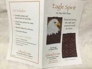 Eagle Spirit card case bead kit i-bead Amy Loh-Kupser new miyuki delicas - Picture 1 of 4