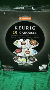 KEURIG 2.0 360 GRADI GIOSTRA K-CUP ORGANIZER PORTAOGGETTI CONTIENE 2 DOZZINE CON SCATOLA - Foto 1 di 3