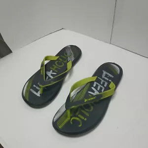 RIDER MENS /Black /Green FLIP FLOPS SANDALS SZ 13 Lifeaholic - Picture 1 of 8