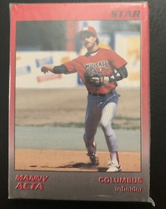 1989 Star Columbus Mudcats 24-card Minor League Astros Team Set   Manny Acta