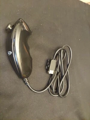 Nunchuk Nunchuck Controller Remote for Nintendo Wii Black intec - Image 1 of 3