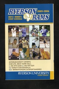 Ryerson Rams 2005-06 Athletic Sports Pocket Spielplan Dasani Powerade - Bild 1 von 2