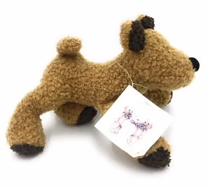 Marks & Spencer Brown Puppy Dog 8” Plush Soft Beanie Toy With Tag Vintage M&S - Picture 1 of 4
