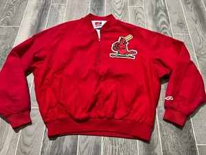 Chaqueta Pullover Vintage St. Louis Cardinals Swingster Media Cremallera Hecha en EE. UU. Años 80 XL - Imagen 1 de 5