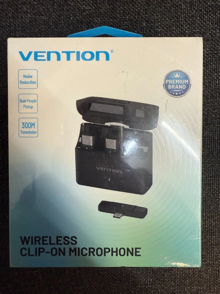 VENTION WIRELESS LAVALIER MICROPHONE BRAND NEW SEALED - Image 1 of 1