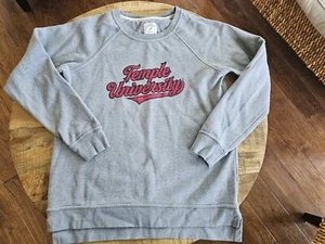 Temple University Academy Crew Neck Embroidered Women's Size M Logo Preppy - Picture 1 of 11