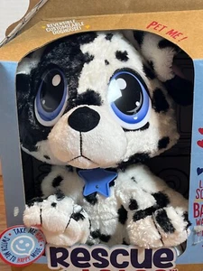 Rescue Tales Adoptable Pet Dalmatian Interactive Plush Pet Toy Moves Makes Sound - Picture 1 of 6